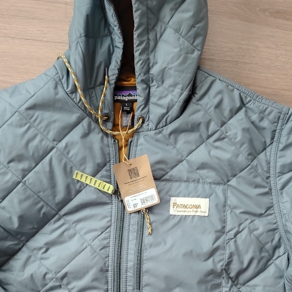 Patagonia Diamond Quilted Bomber Hoody Jacket - Picture 3 of 5